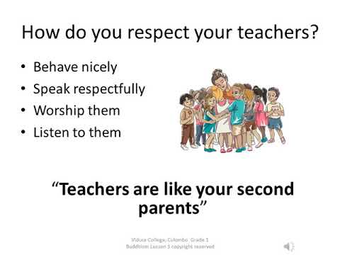 grade 1 buddhism our teachers youtube
