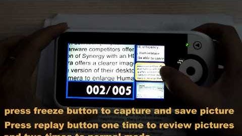 ZOOMAX Handheld Video Magnifier Capture Opteration Instruction3
