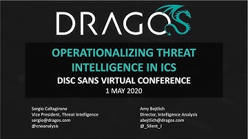 DISC-SANS ICS Virtual Conference: Operationalizing Threat Intelligence in ICS