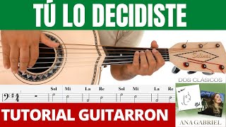 Video thumbnail of "Tú Lo Decidiste (Guitarrón) Ana Gabriel TUTORIAL"