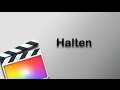Final Cut Pro X - Halten