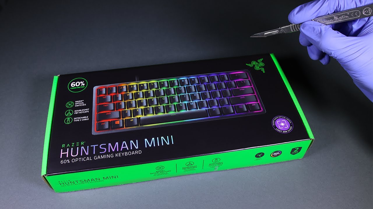 Razer Huntsman Mini Gaming Keyboard Unboxing - ASMR 