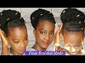 QUICK BRAIDED UPDO FOR BLACK HAIR | SIMPLE AND QUICK UPDO NATURAL HAIRSTYLES.