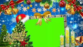 merry christmas frame green screen @subhgfxmotiongraphics1930