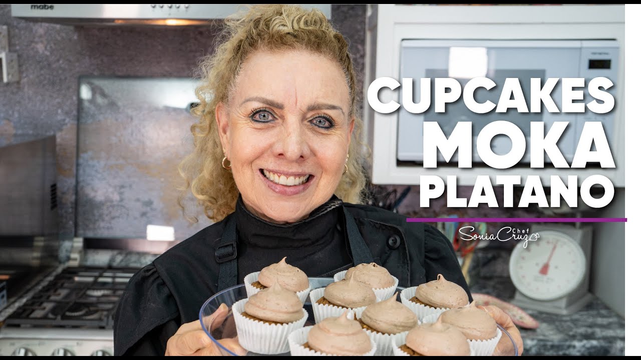 Cupcakes de Moka Platano