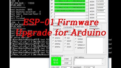 ESP-01 Firmware update for Arduino