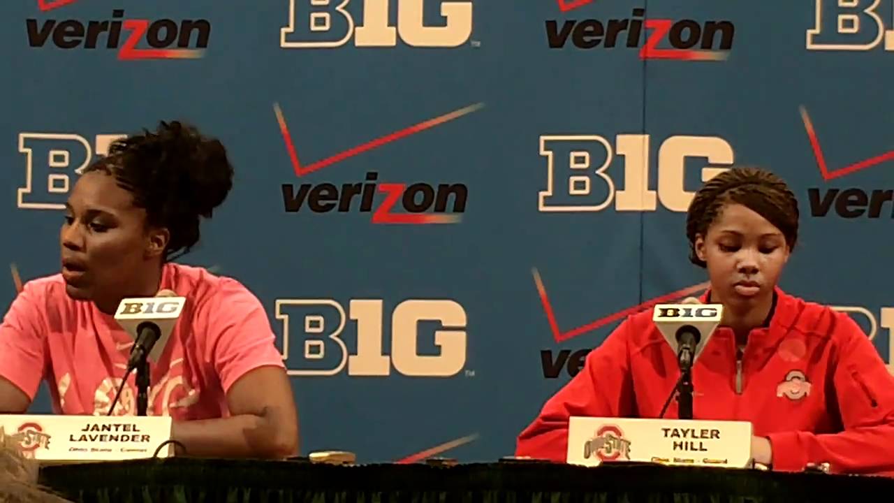 Ohio State Presser Jantel Lavender And Tayler Hill Youtube 
