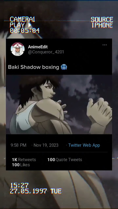 Bakis shadow boxing #fyp #foryoupage #baki #anime #animeedit #bodybui