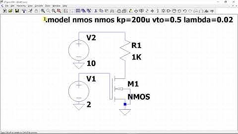 CLM Effect on Drain Characteristics of MOSFET | LTspiceXVII