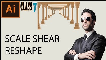 Adobe Illustrator  - Class 8- Learn Scale, Shear, Reshape and Free Transform Tools