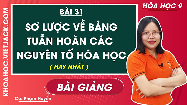 Bảng 1 số nguyên tố hóa học lớp 8