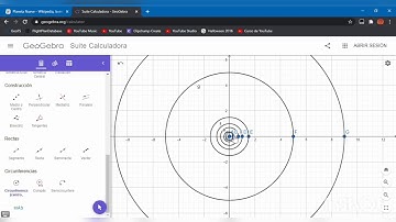 Sistema Solar a escala - GeoGebra