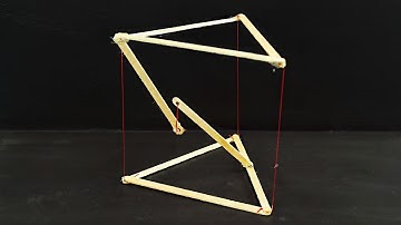 How to make an Anti gravity suspension structure? - Tensegrity structure