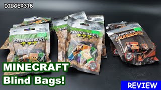 MineCraft Nano Metalfigs Blind Bags Unboxing 4K