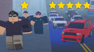 Escaping police with 1 star vs 5 star wanted levels!