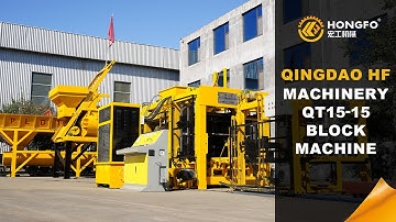Qingdao HF Machinery QT15-15 Block Machine #brickmakingmachine #blockmakingmachine #máquina