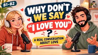 Real English Conversation (B1–B2) | Why Is It So Hard to Say "I Love You"? ❤️ | English Podcast