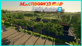 ACKENDORF22 MAP - NEW MOD MAP: FARMING SIMULATOR 22 *FLY OVER*