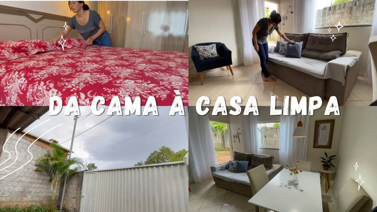 Organização da Casa Começando na Cama | Limpeza Completa da Sala