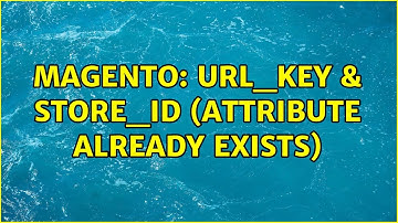 Magento: Url_Key & Store_Id (Attribute Already Exists) (2 Solutions!!)