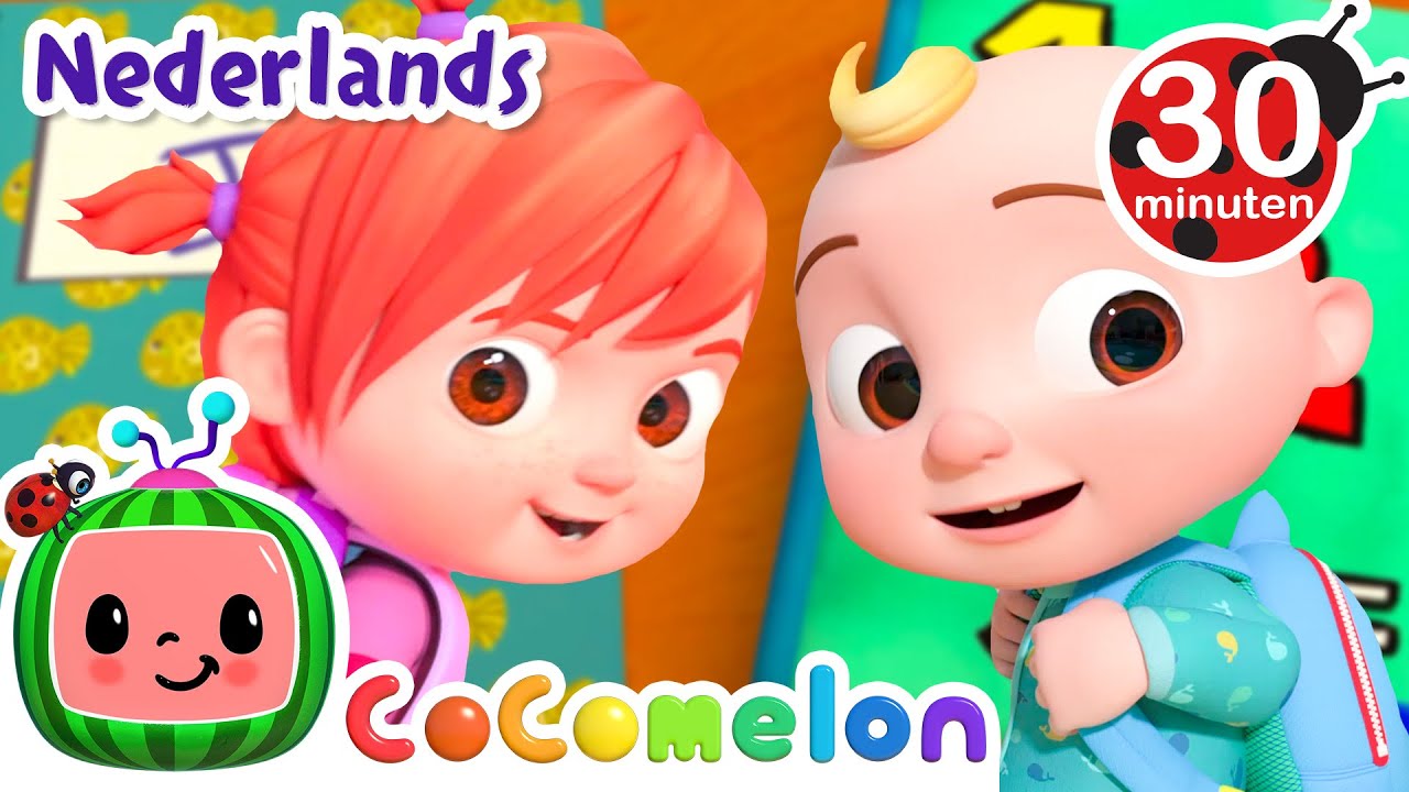 Voor het eerst naar school | CoCoMelon | Moonbug Kids Nederlands
