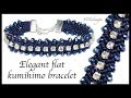 Elegant flat kumihimo bracelet