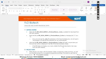 New Perspectives Excel 2019 | Module 4: End of Module Project 1 FLO Biotech #newperspectives