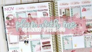 FALL PLAN WITH ME // PLANNER PIXIE CO // PRINTABLE STICKERS // CARDBOARD COUTURE