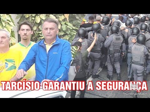 SEGURANÇA MÁXIMA NA SAÍDA DE BOLSONARO