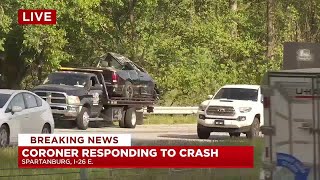 Deadly crash causes I-26 to shut down in Spartanburg Co.