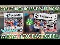 MEGA BOX FACEOFF! WALMART VS TARGET!! | 2021 Chronicles Football Draft Picks Mega Box Opening