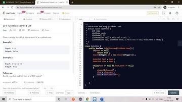 PALINDROME LINKED LIST