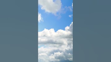 Peaceful clouds with calming music for meditation playing.