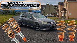 LOWERING A MK5 GOLF ON MAXPEEDINGRODS COILOVERS