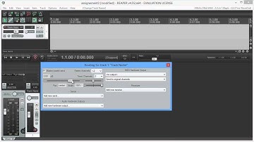 The signal flow through a channel strip in REAPER DAW
