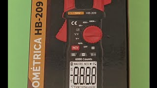 Brinna HB-209 amperometric clamp. Designed for installers.