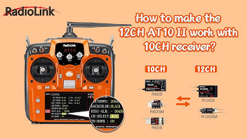How to make the 12CH AT10II transmitter work with 10CH receiver?