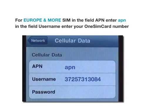 How To Activate Data (GPRS/3G) with OneSimCard Europe & More