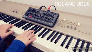 Roland JD08を早速イジってみた！   お約束のTKピアノ！