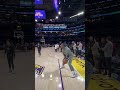 Shake’s AUTOMATIC from the corner during warmups 🎯  #lakers