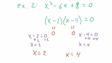 Algebra 1: 9.6 Solving by Factoring