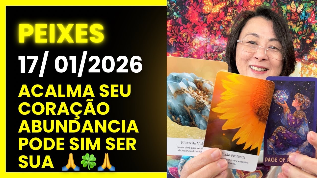 Peixes ♓️ JANEIRO 2026 FICA TRANQUILO A ABUNDÂNCIA ESTÁ PARA VICE SIM 🙌 