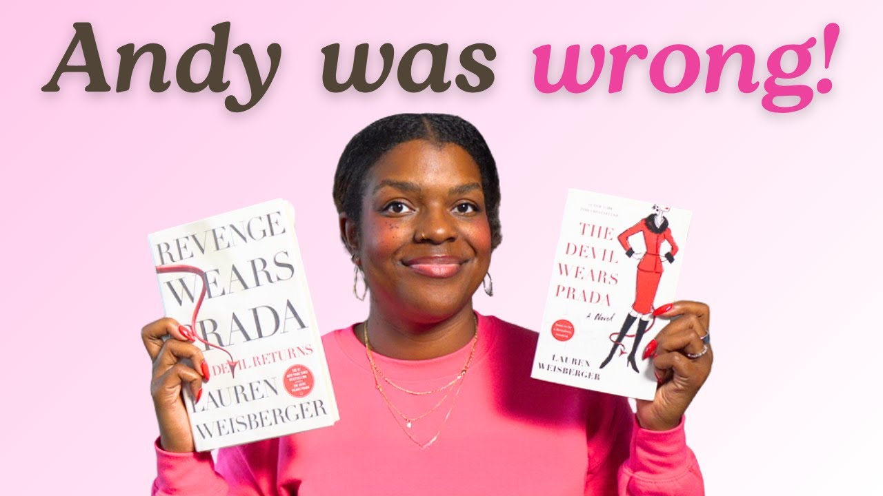 Kyla Denanyoh holds the Devil Wears Prada books