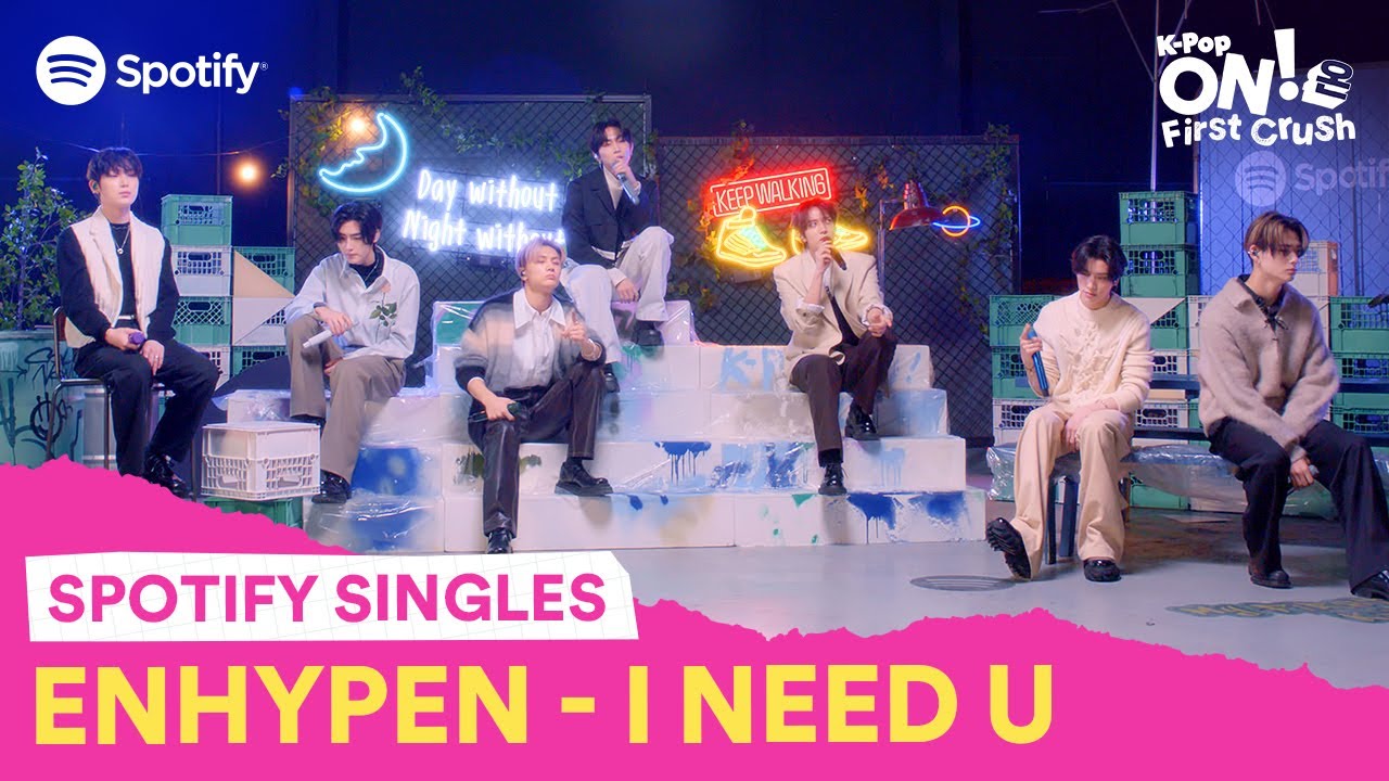 ENHYPEN covers I NEED U by BTS  K Pop ON First Crush