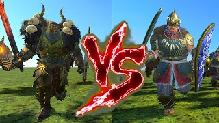 Aspiring Champions VS Tzar Guard. Total War Warhammer 3