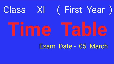 time table for class 11th // jac board class 11th time table // jac board time table