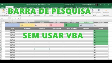 CRIAR BARRA DE PESQUISA NO EXCEL SEM VBA FACIL E RAPIDO