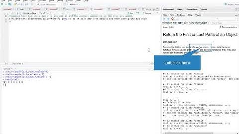 SIMULATION EXAMPLES IN R AND PROBABILITY EXAMPLES(DICES) WITH SIMULATION  IN R