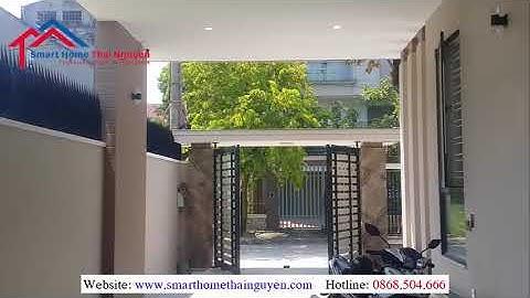 CỔNG TỰ ĐỘNG THÁI NGUYÊN - CỔNG ÂM SÀN 2 CÁNH (P. TÚC DUYÊN)