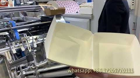 spraying glue burger box forming machine #machine #factory #burgerboxmakingmachine